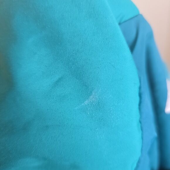 Vintage Columbia Men's M Purple Teal 1/4 Zip Hooded Pullover Windbreaker - Picture 12 of 16